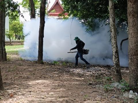 โครงการพ่นหมอกควันกำจัดยุงลาย เเละป้องกันโรคไข้เลือดออก ประจำปีงบประมาณ พ.ศ. 2567