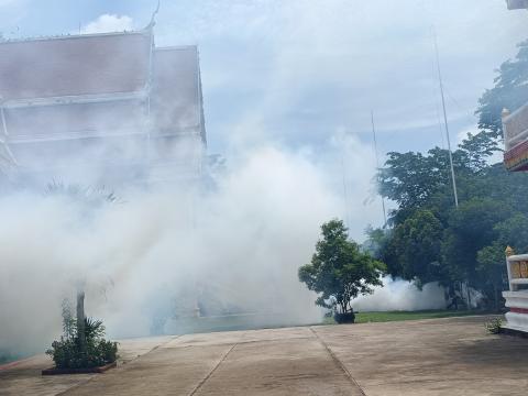 โครงการพ่นหมอกควันกำจัดยุงลาย เเละป้องกันโรคไข้เลือดออก ประจำปีงบประมาณ พ.ศ. 2567