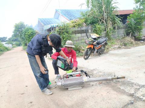 โครงการพ่นหมอกควันกำจัดยุงลาย เเละป้องกันโรคไข้เลือดออก ประจำปีงบประมาณ พ.ศ. 2567