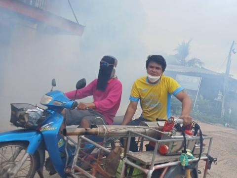 โครงการพ่นหมอกควันกำจัดยุงลาย เเละป้องกันโรคไข้เลือดออก ประจำปีงบประมาณ พ.ศ. 2567