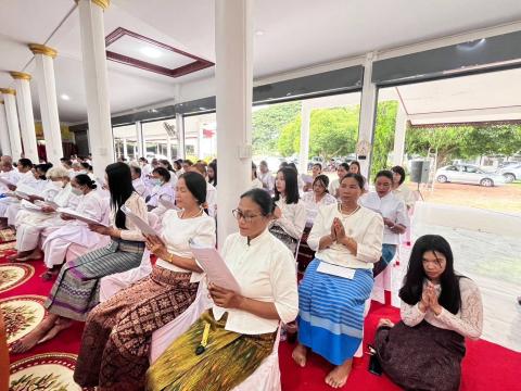 พิธีเจริญพระพุทธมนต์ เฉลิมพระเกียรติถวายพระพรชัยมงคล แด่พระบาทสมเด็จพระเจ้าอยู่หัว เนื่องในโอกาสมหามงคลเฉลิมพระชนมพรรษา 6 รอบ 28 ก.ค. 2567 ณ วัดปานจัยนาราม