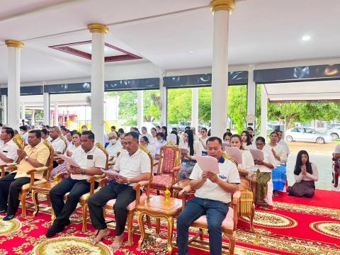 พิธีเจริญพระพุทธมนต์ เฉลิมพระเกียรติถวายพระพรชัยมงคล แด่พระบาทสมเด็จพระเจ้าอยู่หัว เนื่องในโอกาสมหามงคลเฉลิมพระชนมพรรษา 6 รอบ 28 ก.ค. 2567 ณ วัดปานจัยนาราม