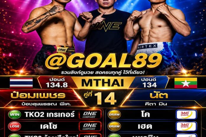 ⌈⌈คัดเฉพาะ 10 รายชื่อ⌉⌉ UFABET @GOAL89 เว็บตรง ที่เปิดบริการ แทงมวยone แบบไม่มีขั้นต่ำ 10 บาทก็แทงได้