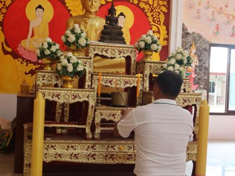 พิธีเจริญพระพุทธมนต์เฉลิมพระเกียรติถวายพระพรชัยมงคลแด่พระบาทสมเด็จพระเจ้าอยู่หัวเนื่องในโอกาสมหามงคลเฉลิมพระชนมพรรษา 6 รอบ ในวันที่ 28 กรกฎาคม พ.ศ.2567