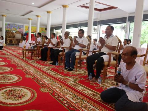 พิธีเจริญพระพุทธมนต์เฉลิมพระเกียรติถวายพระพรชัยมงคลแด่พระบาทสมเด็จพระเจ้าอยู่หัวเนื่องในโอกาสมหามงคลเฉลิมพระชนมพรรษา 6 รอบ ในวันที่ 28 กรกฎาคม พ.ศ.2567