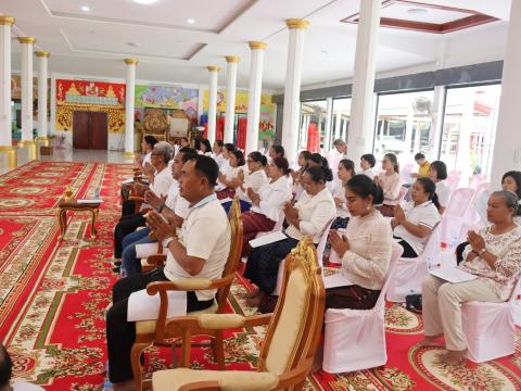 พิธีเจริญพระพุทธมนต์เฉลิมพระเกียรติถวายพระพรชัยมงคลแด่พระบาทสมเด็จพระเจ้าอยู่หัวเนื่องในโอกาสมหามงคลเฉลิมพระชนมพรรษา 6 รอบ ในวันที่ 28 กรกฎาคม พ.ศ.2567