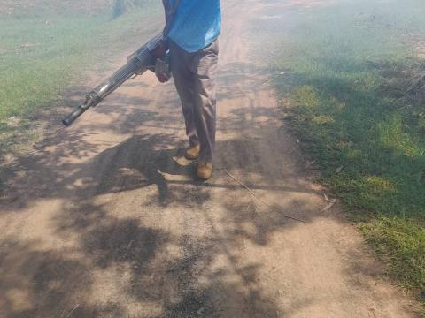 พ่นหมอกควันป้องกันโรคไข้มาลาเรีย ครั้งที่ 3