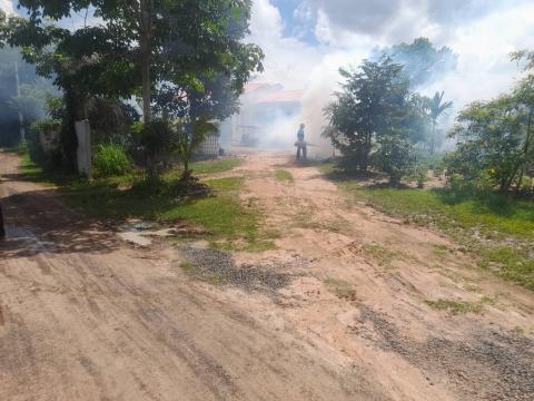 พ่นหมอกควันป้องกันโรคไข้มาลาเรีย ครั้งที่ 3