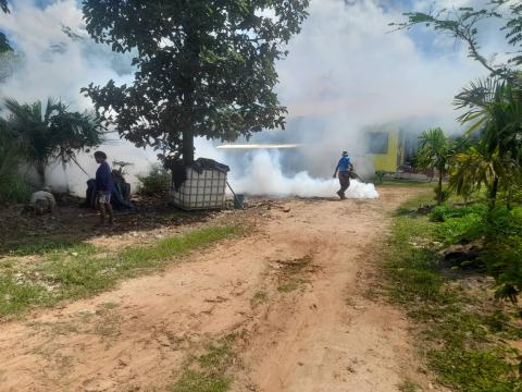 พ่นหมอกควันป้องกันโรคไข้มาลาเรีย ครั้งที่ 3