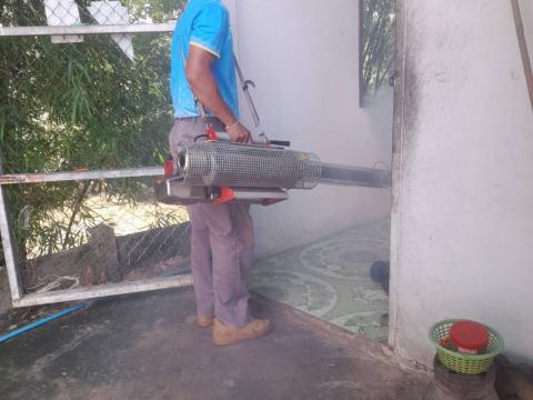 พ่นหมอกควันป้องกันโรคไข้มาลาเรีย ครั้งที่ 3