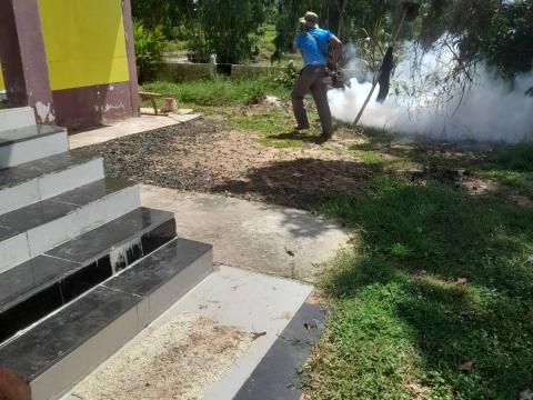 พ่นหมอกควันป้องกันโรคไข้มาลาเรีย ครั้งที่ 3