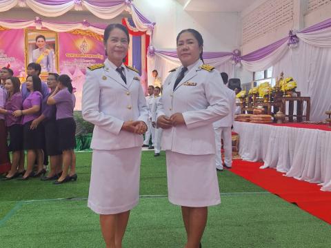 ถวายเครื่องราชสักการะและวางพานพุ่มและพิธีจุดเทียนถวายพระพรชัยมงคล วันเฉลิมพระชนมพรรษาสมเด็จพระนางเจ้าฯ พระบรมราชินี 3 มิถุนายน 2568