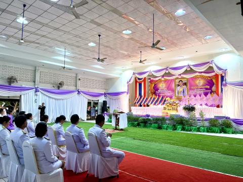 ถวายเครื่องราชสักการะและวางพานพุ่มและพิธีจุดเทียนถวายพระพรชัยมงคล วันเฉลิมพระชนมพรรษาสมเด็จพระนางเจ้าฯ พระบรมราชินี 3 มิถุนายน 2568