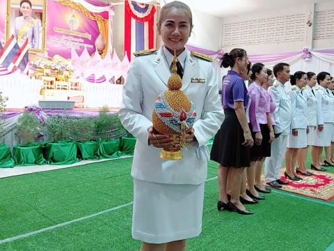 ถวายเครื่องราชสักการะและวางพานพุ่มและพิธีจุดเทียนถวายพระพรชัยมงคล วันเฉลิมพระชนมพรรษาสมเด็จพระนางเจ้าฯ พระบรมราชินี 3 มิถุนายน 2568