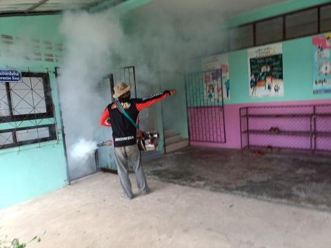 โครงการพ่นหมอกควันกำจัดยุงลายและป้องกันโรคไข้เลือดออก ประจำปีงบประมาณ 2568