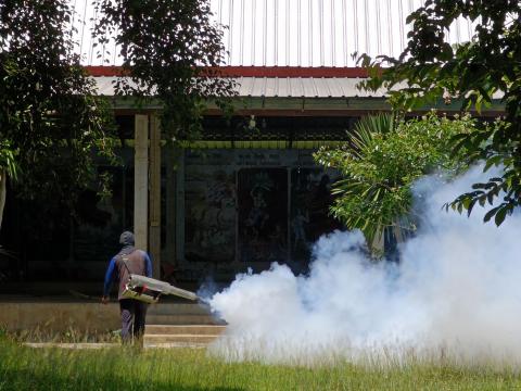 โครงการพ่นหมอกควันกำจัดยุงลายและป้องกันโรคไข้เลือดออก ประจำปีงบประมาณ 2568