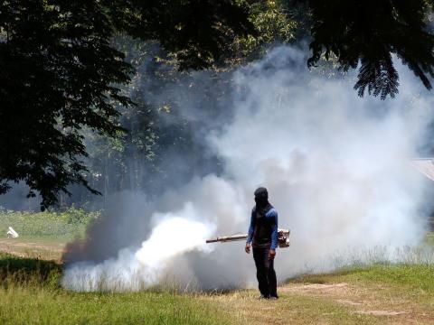 โครงการพ่นหมอกควันกำจัดยุงลายและป้องกันโรคไข้เลือดออก ประจำปีงบประมาณ 2568