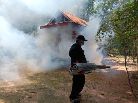 โครงการพ่นหมอกควันกำจัดยุงลายและป้องกันโรคไข้เลือดออก ประจำปีงบประมาณ 2568