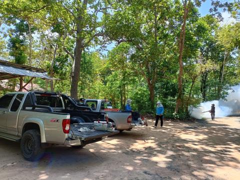 โครงการพ่นหมอกควันกำจัดยุงลายและป้องกันโรคไข้เลือดออก ประจำปีงบประมาณ 2568