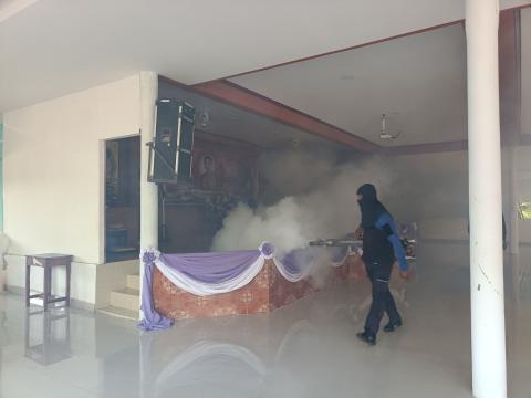 โครงการพ่นหมอกควันกำจัดยุงลายและป้องกันโรคไข้เลือดออก ประจำปีงบประมาณ 2568