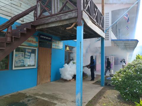 โครงการพ่นหมอกควันกำจัดยุงลายและป้องกันโรคไข้เลือดออก ประจำปีงบประมาณ 2568