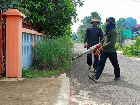 โครงการพ่นหมอกควันกำจัดยุงลายและป้องกันโรคไข้เลือดออก วันที่ 3 ประจำปีงบประมาณ 2568
