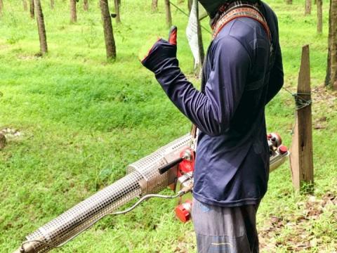 โครงการพ่นหมอกควันกำจัดยุงลายและป้องกันโรคไข้เลือดออก วันที่ 3 ประจำปีงบประมาณ 2568