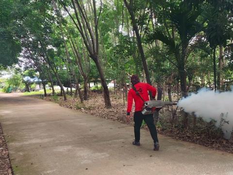 โครงการพ่นหมอกควันกำจัดยุงลายและป้องกันโรคไข้เลือดออก วันที่ 3 ประจำปีงบประมาณ 2568