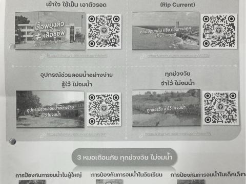 เผยแพร่ประชาสัมพันธ์ป้องกันการจมน้ำในกลุ่มผู้ใหญ่