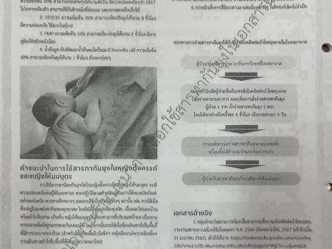 เผยแพร่ประชาสัมพันธ์ "การใช้ผลิตภัณฑ์ไล่ยุงสำหรับประชาชน"
