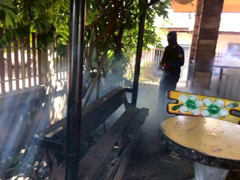 โครงการพ่นหมอกควันกำจัดยุงลายและป้องกันโรคไข้เลือดออก วันที่ 6 ประจำปีงบประมาณ 2568