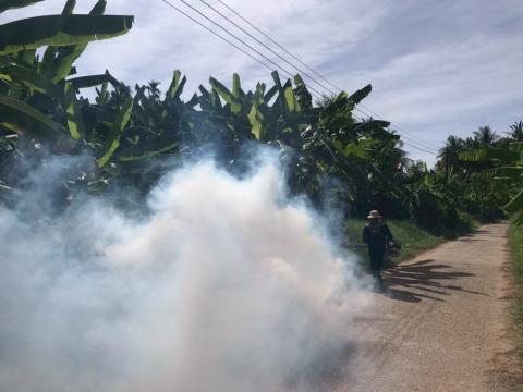 โครงการพ่นหมอกควันกำจัดยุงลายและป้องกันโรคไข้เลือดออก วันที่ 7 ประจำปีงบประมาณ 2568