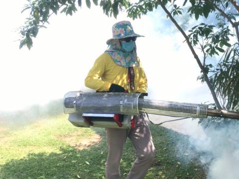 โครงการพ่นหมอกควันกำจัดยุงลายและป้องกันโรคไข้เลือดออก วันที่ 7 ประจำปีงบประมาณ 2568