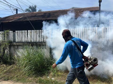 โครงการพ่นหมอกควันกำจัดยุงลายและป้องกันโรคไข้เลือดออก วันที่ 7 ประจำปีงบประมาณ 2568