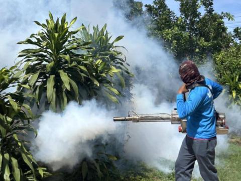 โครงการพ่นหมอกควันกำจัดยุงลายและป้องกันโรคไข้เลือดออก วันที่ 7 ประจำปีงบประมาณ 2568