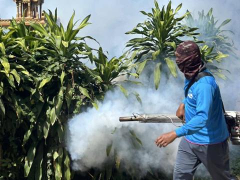 โครงการพ่นหมอกควันกำจัดยุงลายและป้องกันโรคไข้เลือดออก วันที่ 7 ประจำปีงบประมาณ 2568