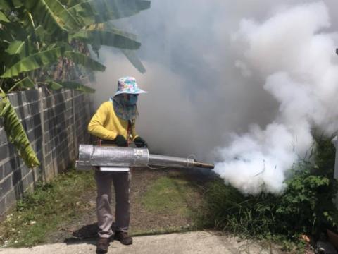 โครงการพ่นหมอกควันกำจัดยุงลายและป้องกันโรคไข้เลือดออก วันที่ 7 ประจำปีงบประมาณ 2568