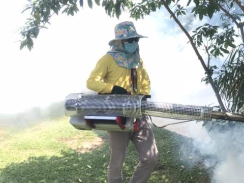 โครงการพ่นหมอกควันกำจัดยุงลายและป้องกันโรคไข้เลือดออก วันที่ 7 ประจำปีงบประมาณ 2568