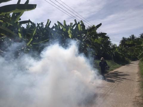 โครงการพ่นหมอกควันกำจัดยุงลายและป้องกันโรคไข้เลือดออก วันที่ 7 ประจำปีงบประมาณ 2568