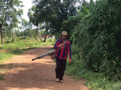 โครงการพ่นหมอกควันกำจัดยุงลายและป้องกันโรคไข้เลือดออก วันที่ 7 ประจำปีงบประมาณ 2568