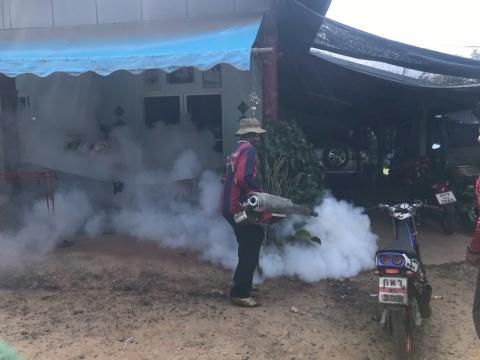 โครงการพ่นหมอกควันกำจัดยุงลายและป้องกันโรคไข้เลือดออก วันที่ 7 ประจำปีงบประมาณ 2568