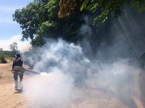 โครงการพ่นหมอกควันกำจัดยุงลายและป้องกันโรคไข้เลือดออก วันที่ 7 ประจำปีงบประมาณ 2568