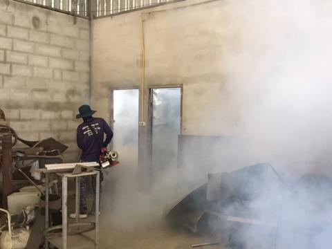 โครงการพ่นหมอกควันกำจัดยุงลายและป้องกันโรคไข้เลือดออก วันที่ 7 ประจำปีงบประมาณ 2568