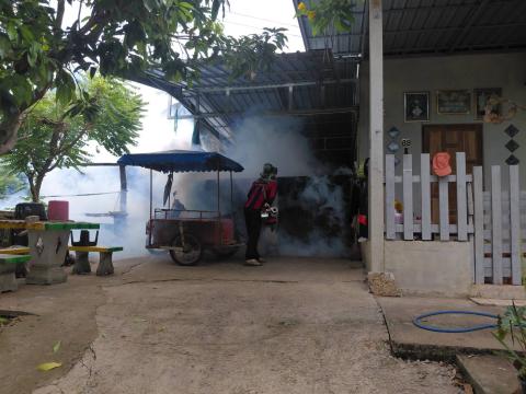 โครงการพ่นหมอกควันกำจัดยุงลายและป้องกันโรคไข้เลือดออก วันที่ 7 ประจำปีงบประมาณ 2568