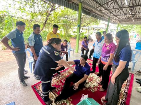 โครงการอบรมปฐมพยาบาลและการช่วยเหลือชีวิตขั้นพื้นฐาน ประจำปีงบประมาณ 2568