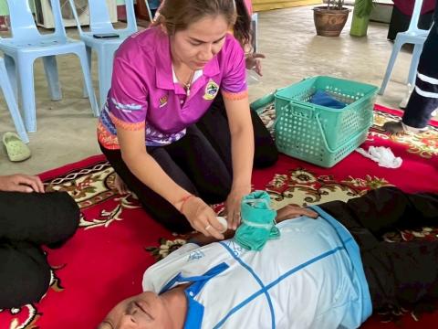 โครงการอบรมปฐมพยาบาลและการช่วยเหลือชีวิตขั้นพื้นฐาน ประจำปีงบประมาณ 2568