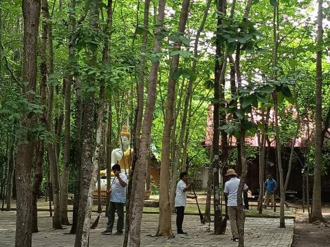 กิจกรรม "รวมพลังสร้างสัปปายะ สู่วัดด้วยวิถี 5ส" (Big Cleaning Day) ณ วัดป่าสมบูรณ์ธรรมาราม