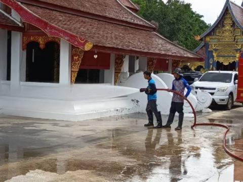 กิจกรรม "รวมพลังสร้างสัปปายะ สู่วัดด้วยวิถี 5ส" (Big Cleaning Day) ณ วัดป่าสมบูรณ์ธรรมาราม