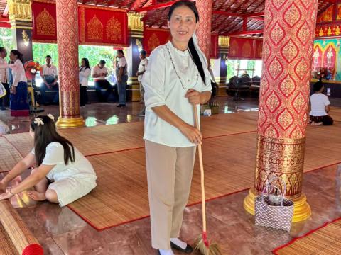 กิจกรรม "รวมพลังสร้างสัปปายะ สู่วัดด้วยวิถี 5ส" (Big Cleaning Day) ณ วัดป่าสมบูรณ์ธรรมาราม
