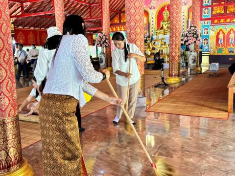 กิจกรรม "รวมพลังสร้างสัปปายะ สู่วัดด้วยวิถี 5ส" (Big Cleaning Day) ณ วัดป่าสมบูรณ์ธรรมาราม